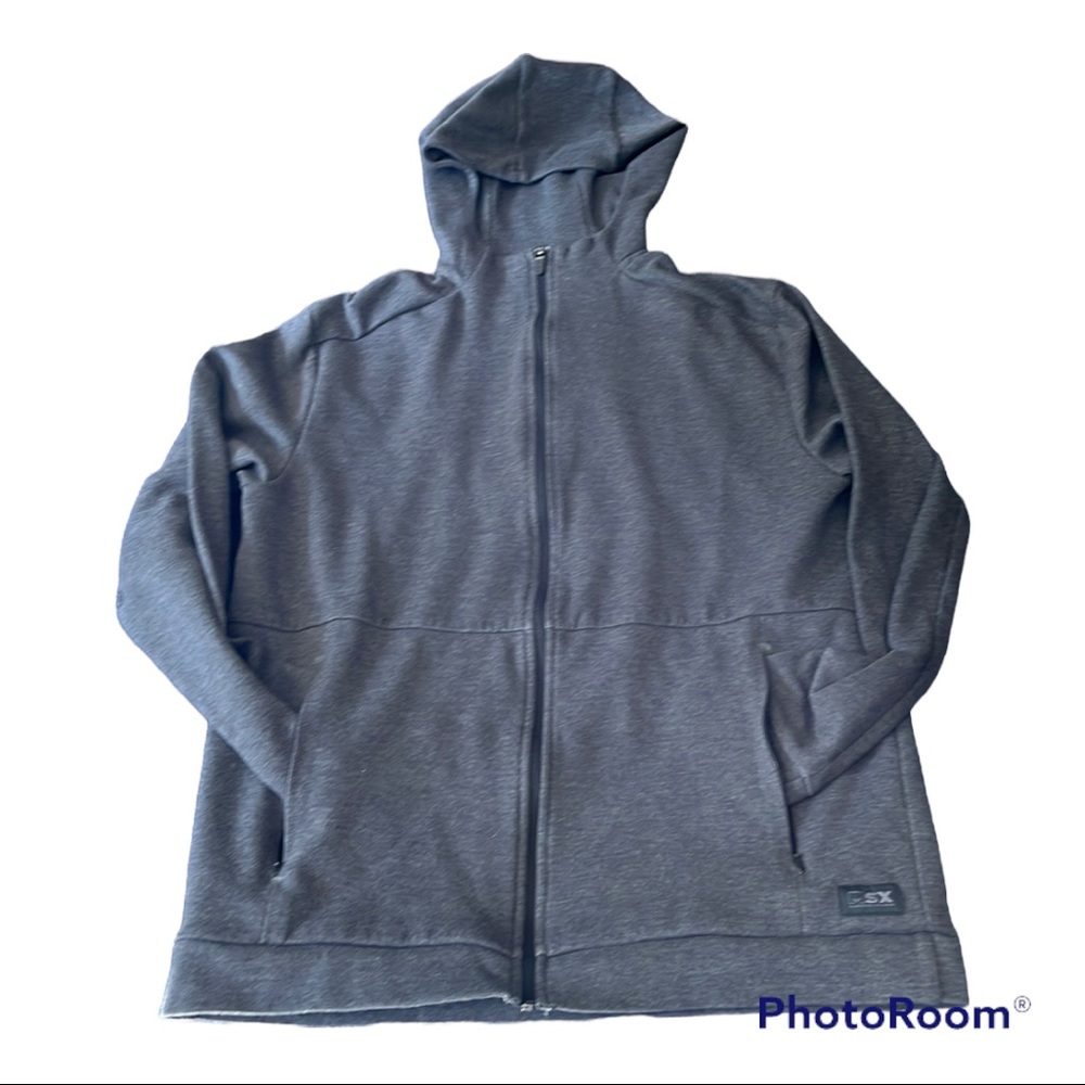 Michael Strahan charcoal grey jacket